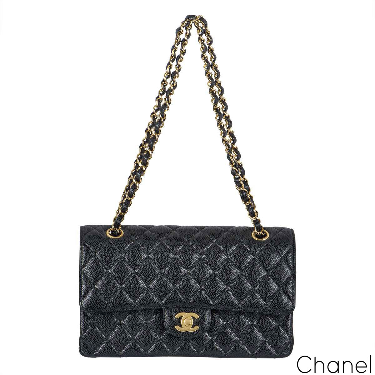 Chanel Black Caviar Jumbo Classic Double Flap Bag GHW 65399 For